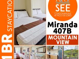 Miranda B 407 Pico de Loro Beach and country club by SEE condominium rentals โรงแรมในCutad