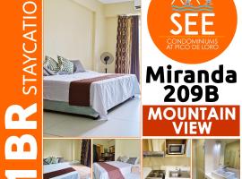 Miranda B 209 Pico de Loro beach and country club by SEE condominium rentals โรงแรมในCutad