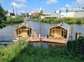 Wikkelboats @ Tramkade Den Bosch บ้านพักในOrthen