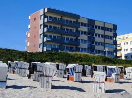 Panorama, Heimathafen 17 - Ferienwohnung mit Balkon - direkt am Strand, hotel en Wangerooge