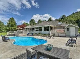Riverside Retreat in Catskill Mountains with Pool, Hot Tub & Game Room