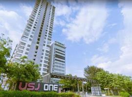 Usj One Residence @ Homestay, viešbutis mieste Subang Džaja, netoliese – Prekybos centras „Summit USJ“