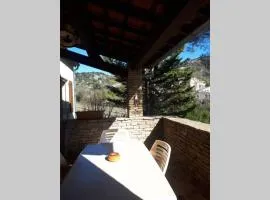 La maison près de la cascade.