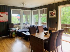 Super sentral, flott og solrik leilighet i sentrum – hotel w mieście Hemsedal