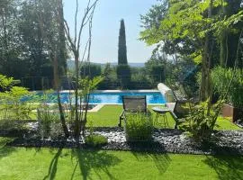 La Ronde des Bois - Romance et Bien Être - Jacuzzi privatif-piscine-patio