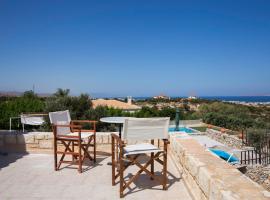Stone villa Irene with amazing view in Hersonisos, hotel en Agios Ioannis