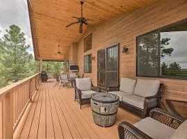 Deck and Views Dog-Friendly Cabin in Show Low!