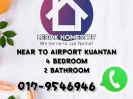 LEBOK HOMESTAY AIRPORT KUANTAN, מלון ליד Sultan Haji Ahmad Shah Airport - KUA, 