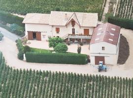 Chambres d hôtes au Domaine de Robert, hotel with parking in Fleurie