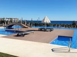 2 bedrooms appartement at San Juan de los Terreros 100 m away from the beach with sea view shared pool and jacuzzi