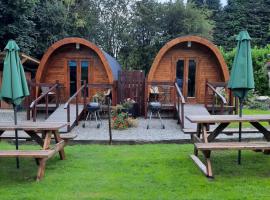 Log cabin, hotel near Kells Heritage Centre, Kells