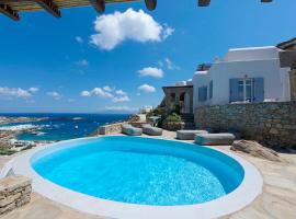 Villa Ammonite with heated pool by Diles Villas, hotel sa Psarrou