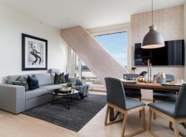 MJOS TOWER Apartment - Lovely city view, hotel ramah hewan peliharaan di Ringsaker