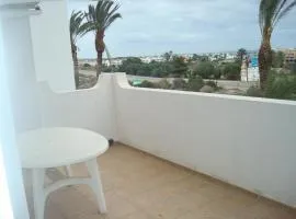 Apt on the ground floor, with a large terrace, two bedrooms and Ac