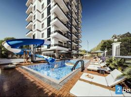 Sky hill luxury apartments, вариант жилья у пляжа в Махмутларе
