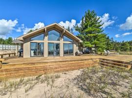 Lake Huron Home with Direct Beach Access!, hotel with parking in De Tour Village