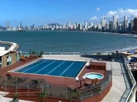 Loft Internacional Residence c linda vista do mar