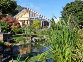 "Balmgarten" im Naturpark Usedom, Bio Solarhaus mit großem Garten