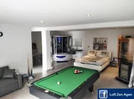 Loft Zen SPA Balneo Parking Gratuit Sauna Hammam Billard