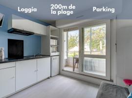 Studio avec loggia - &agrave; 200m de la plage - Parking