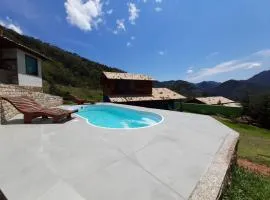 Chale com agua de nascente e com vista panoramica