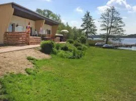 Bungalow by Lake Groß Labenz with Stunning Views