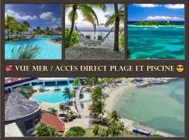 Très bel appartement avec Vue Mer, Accès Direct à la Plage et Piscine surveillée