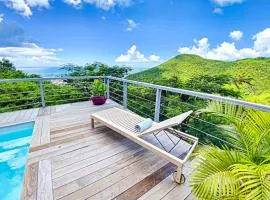 Aquamarine, private room in Villa Casa Blue pool sea view