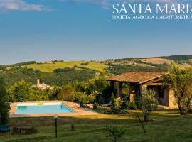 Agriturismo Santa Maria, Hotel mit Pools in San Venanzo