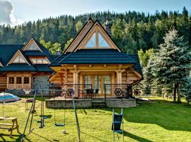 Domek drewniany luxury cottage Dabrowa, hotell i Zakopane