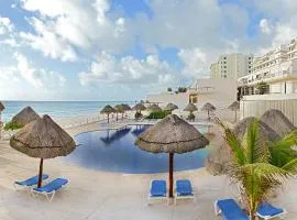 Oceanfront white sand beach condo for families