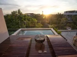 Kataleya Tulum by Zaazil - New Luxury Penthouse Up to 10 people, 3-level, 3240 sqft , Private Pool, Terrace and Roof Top in Luum Zama in the Jungle