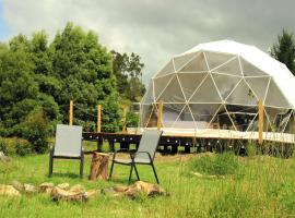 Glamping Caliza La Calera, chalet de montaña en La Calera