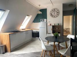 Cocon sous les toits - vue sur les châteaux et le vignoble - proche centre ville - parking gratuit, hotel in Sélestat