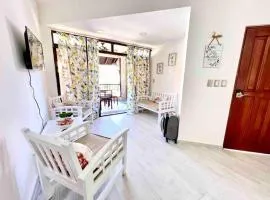 Las Terrenas beachfront 2 bedrooms condo with pool