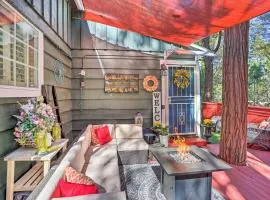 1 Mi to Lake Gregory Boho Crestline Cabin