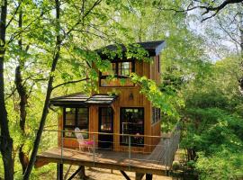 Węgiełek Treehouse – domek górski w Kazimierzu Dolnym