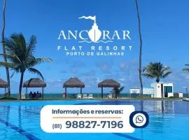 Ancorar Beira Mar Flats de 2 quartos Próximo ao Centro