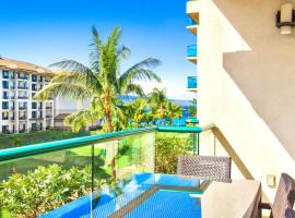 K B M Resorts- HKH-318 Beautiful 1Bd villa, ocean views, easy pool, beach, spa access, hotel in Kaanapali