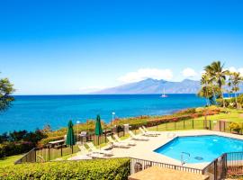K B M Resorts- NAP-B43 Ocean-front 1Bd villa, gourmet kitchen, AC, whale-watching, hotel em Kapalua