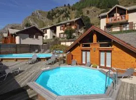 Locations Appartements & Chalets - village Piéton, vue Glaciers