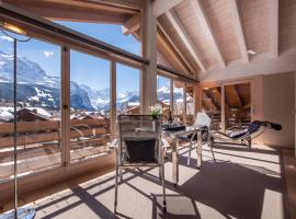 Chalet Schneehoren Penthouse, lägenhet i Wengen