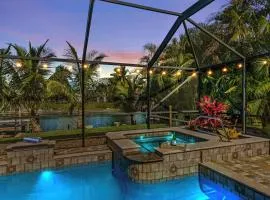 Direct Access Waterfront Villa with Heated Pool & Spa Edgewater Escape Roelens Vacations