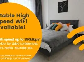 Comfy 2 Room Apartment - Free Parking - 350Mbps WiFi - Netflix