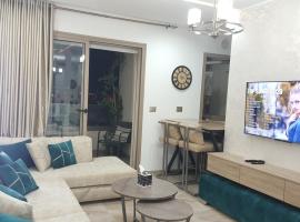 Design & luxury apartment with sea view in Mrezga Hammamet, hotel i Nabeul
