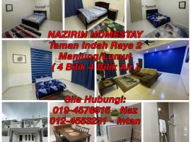No 61 Nazirin Homestay Tmn Indah Raya 2 Manjung Lumut, hytte i Lumut