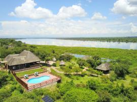 Luksusa telts Twiga Safari Lodge pilsētā Murchison Falls National Park