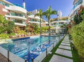 Boulevard 129E - Excelente apartamento em condomínio de luxo no centro de Bombinhas - Piscina - Jacuzzi - Academia - Portaria 24h.