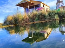 Uros Quechua`s Lodge Titicaca、プーノのコテージ