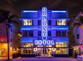 Colony Hotel, beach hotel in Miami Beach